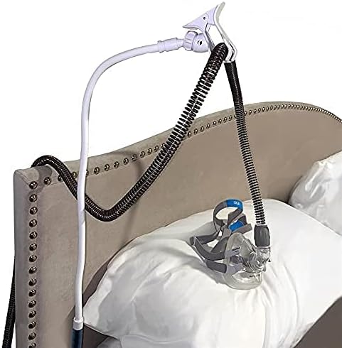 CPAPology Raptor CPAP Tubing Support Claw | Two Attachment Options | Adjustable Non-Slip Foot Clamp or Mattress Plate for Under Mattress